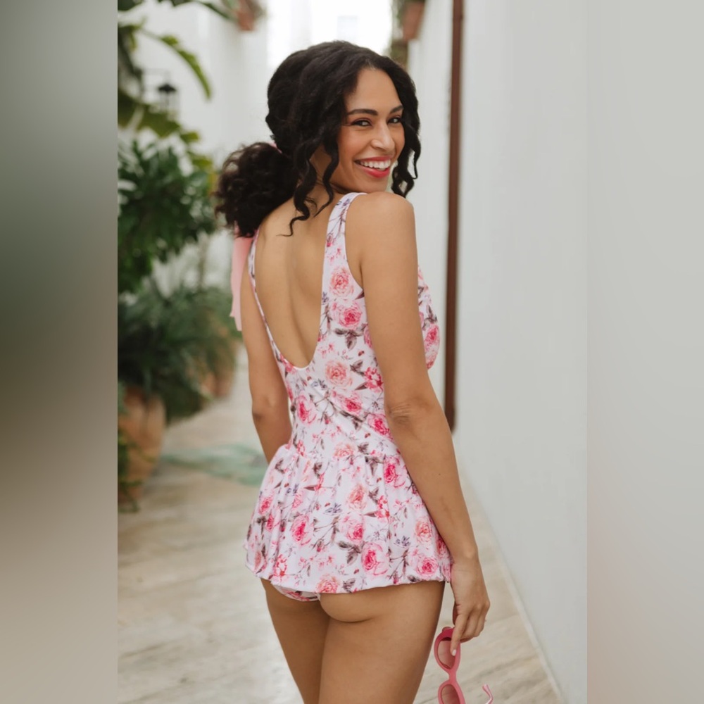 Ivy City Co Pink Floral One Piece “Lola” Swimsuit NWT 2X
